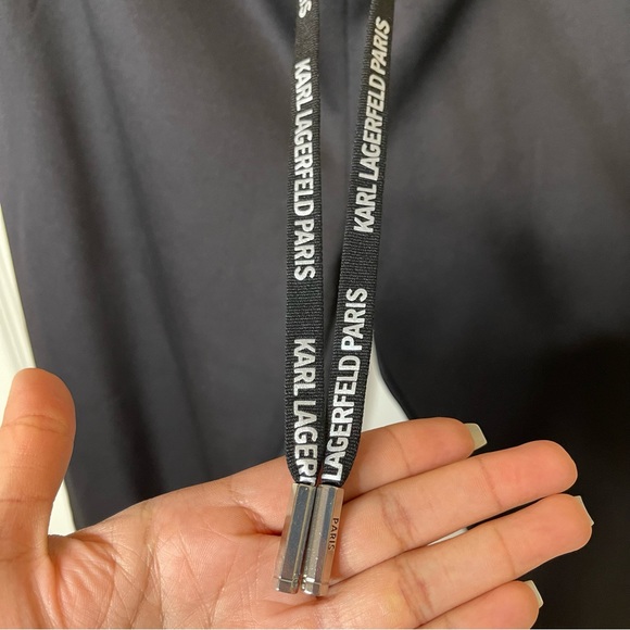 Karl Lagerfeld Womens Fitness Workout Jogger Pants Black S - Picture 12 of 16